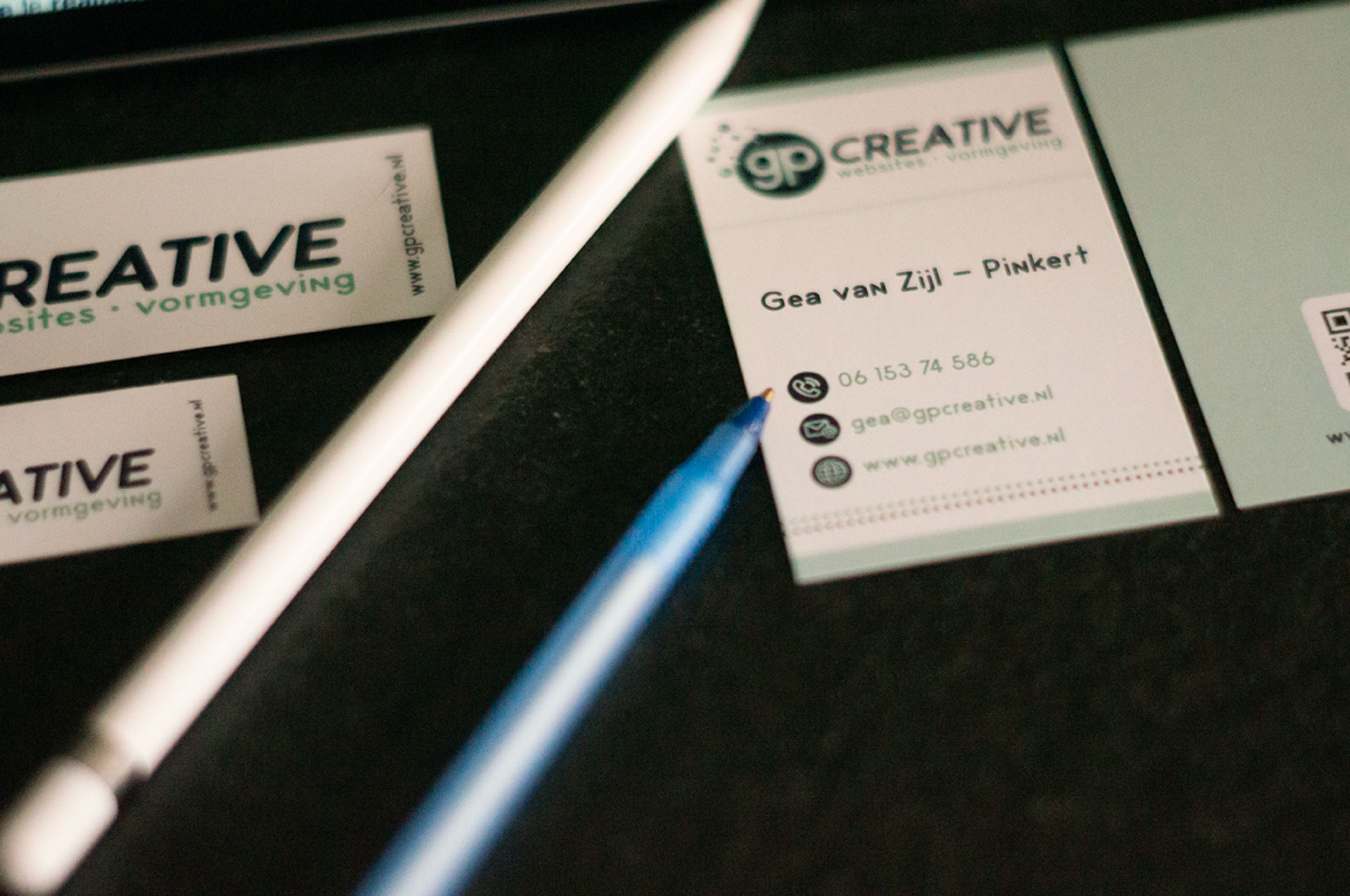 Sticker, visitekaartje GPcreative