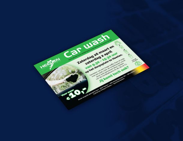 Flyer A5 Carwash Handbalvereniging Heeten